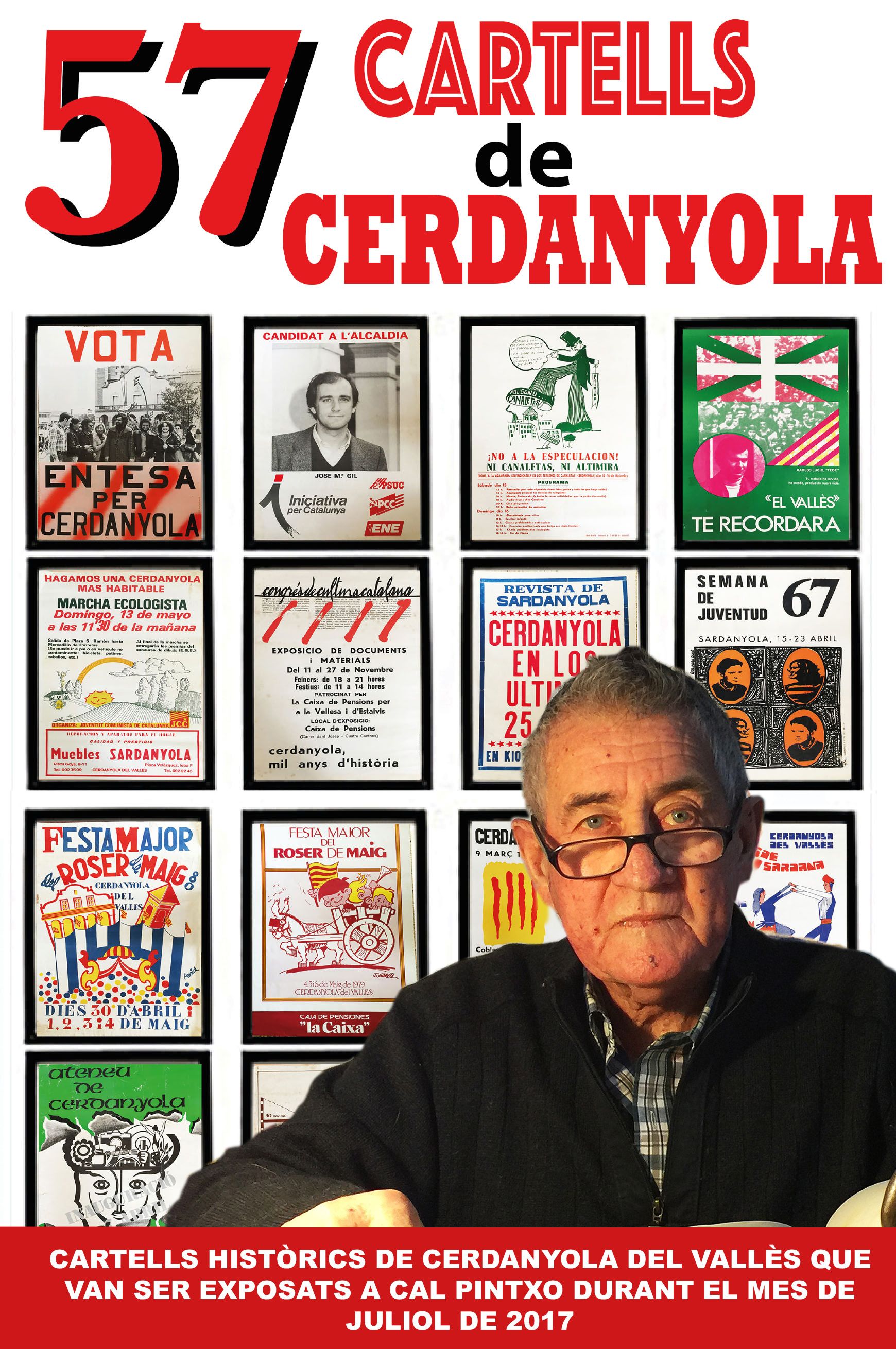 Cartell del llibre "57 cartells de Cerdanyola" / Cedida