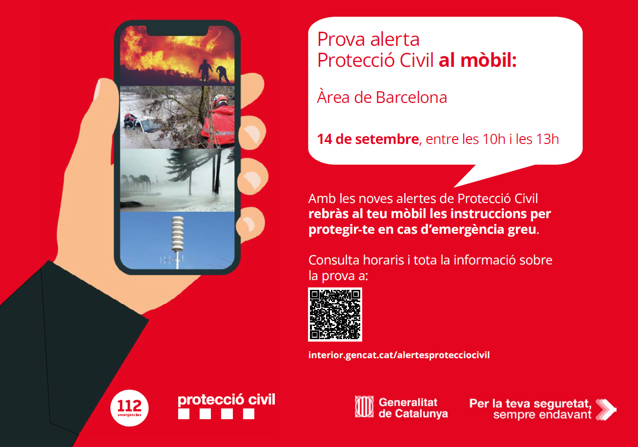 Simulacre d'alerta d'emergència de Protecció Civil