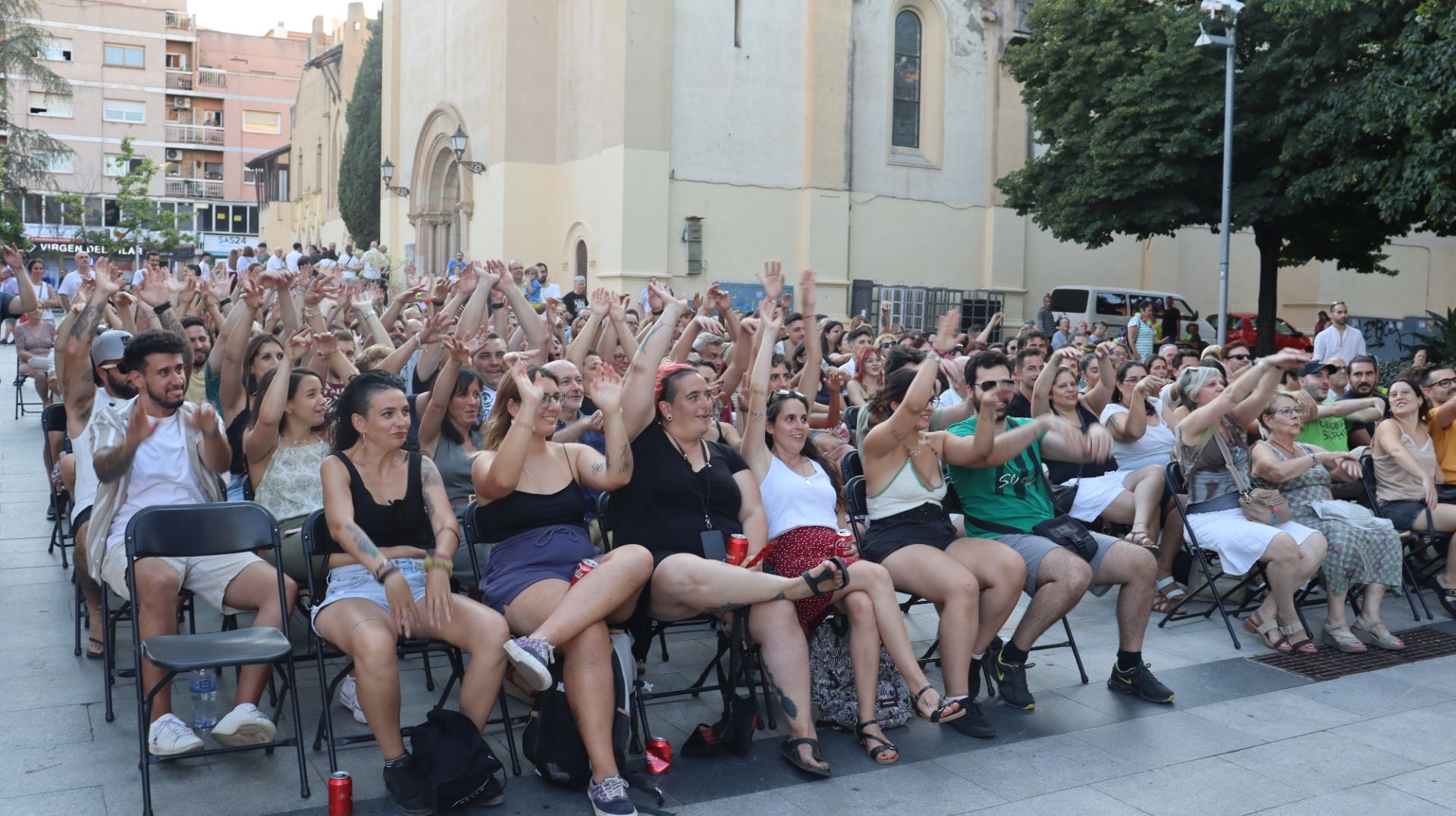 Improshow tanca les Nits d'Estiu Jove 2024 a Cerdanyola. FOTO: Marc Mata