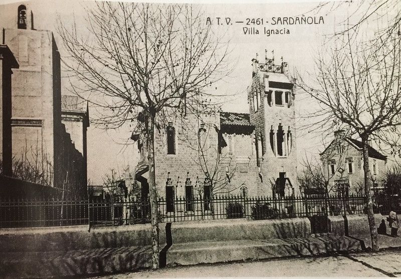 Vil·la Ignàsia. FOTO: Postal d'Àngel Toldrà Viazo (Arxiu Col·legi Montserrat)