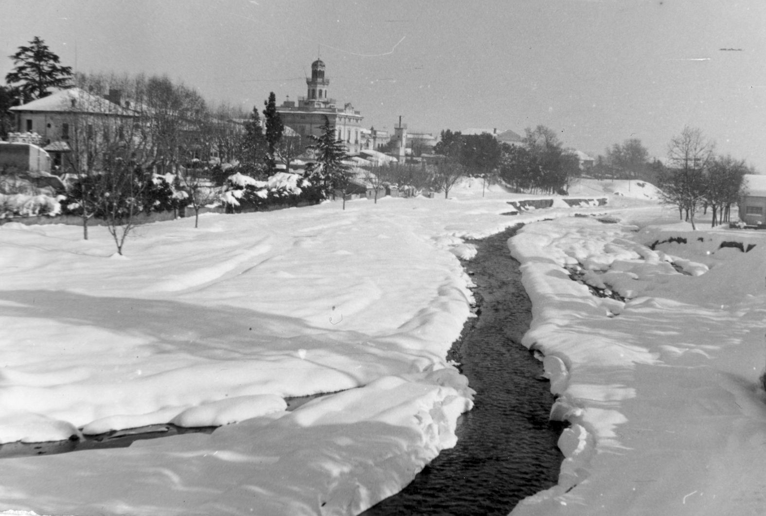 Nevada del 1962 a Cerdanyola. FOTO: Arxiu Escursell