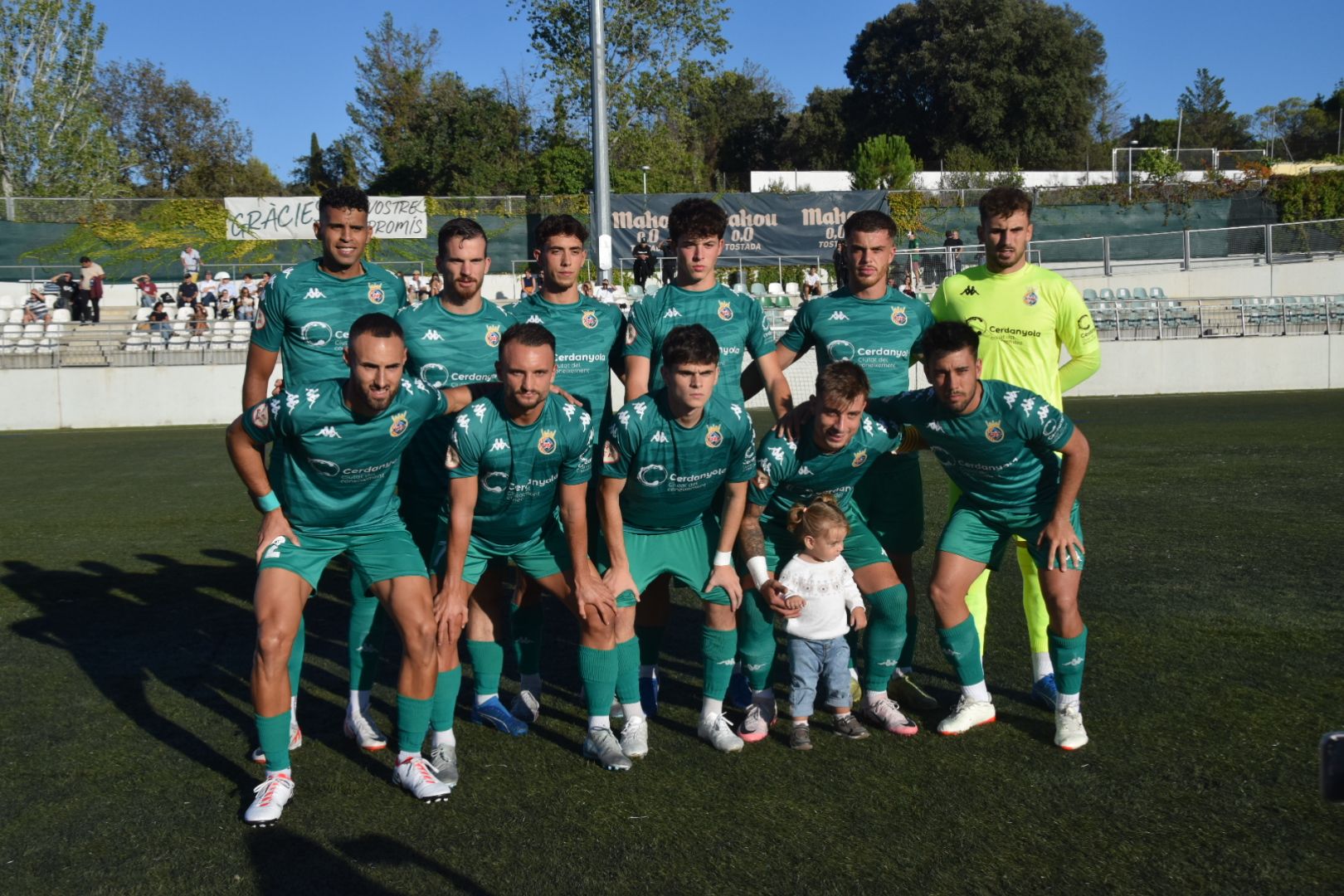 El Cerdanyola FC perd per la mínima davant l'Escala FC. FOTO: Marc Mata