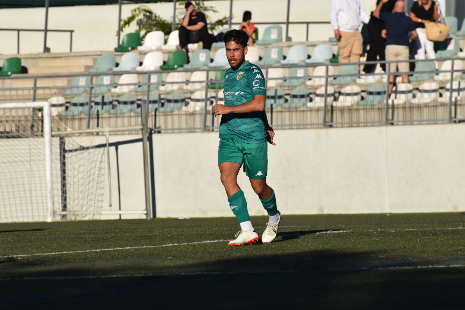 El Cerdanyola FC perd per la mínima davant l'Escala FC. FOTO: Marc Mata