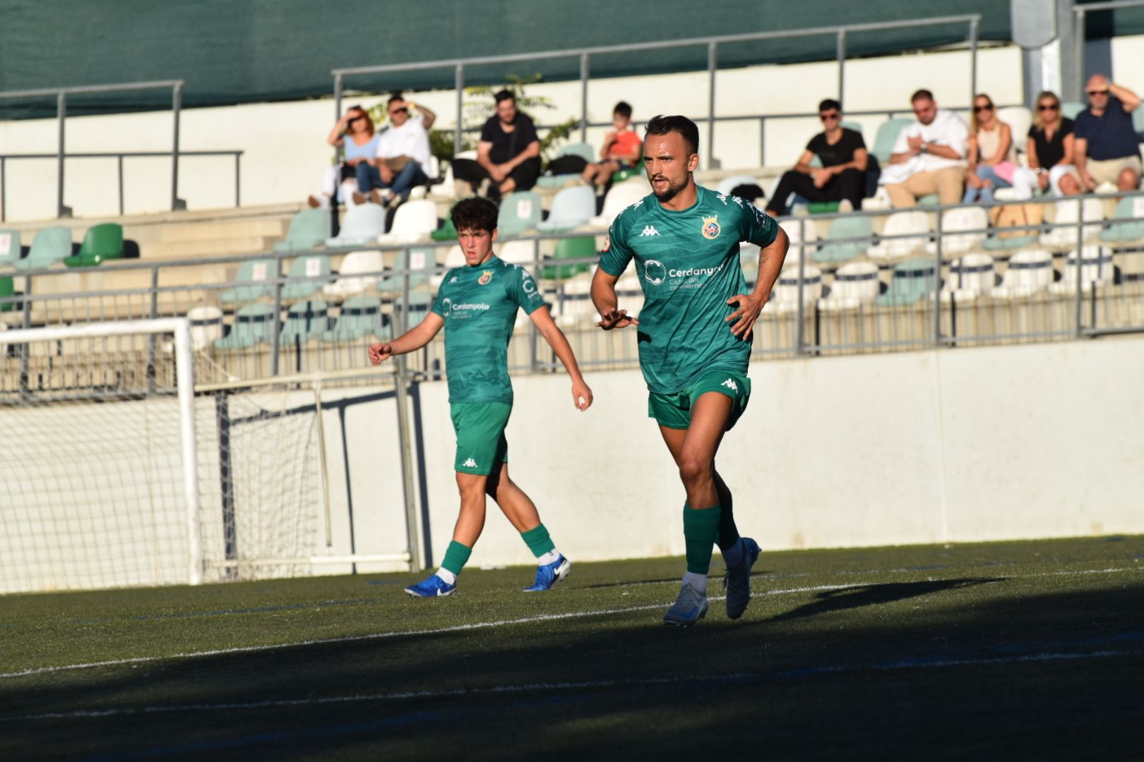 El Cerdanyola FC perd per la mínima davant l'Escala FC. FOTO: Marc Mata