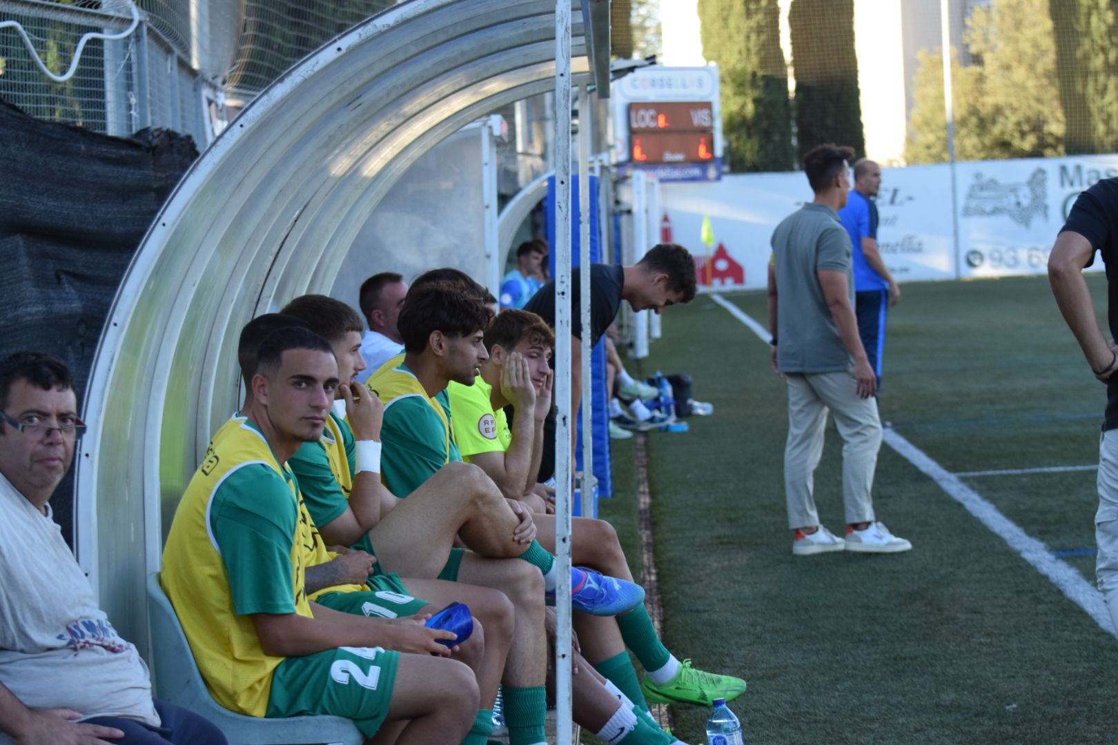 El Cerdanyola FC perd per la mínima davant l'Escala FC. FOTO: Marc Mata