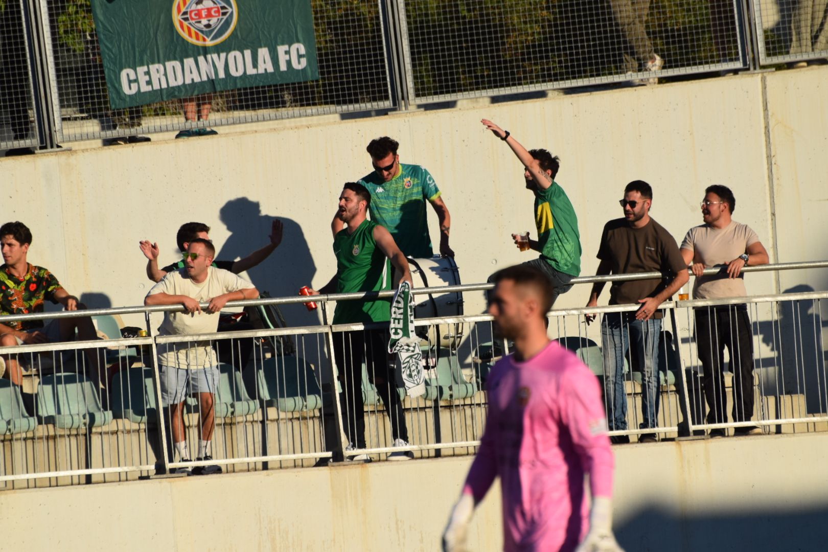 El Cerdanyola FC perd per la mínima davant l'Escala FC. FOTO: Marc Mata