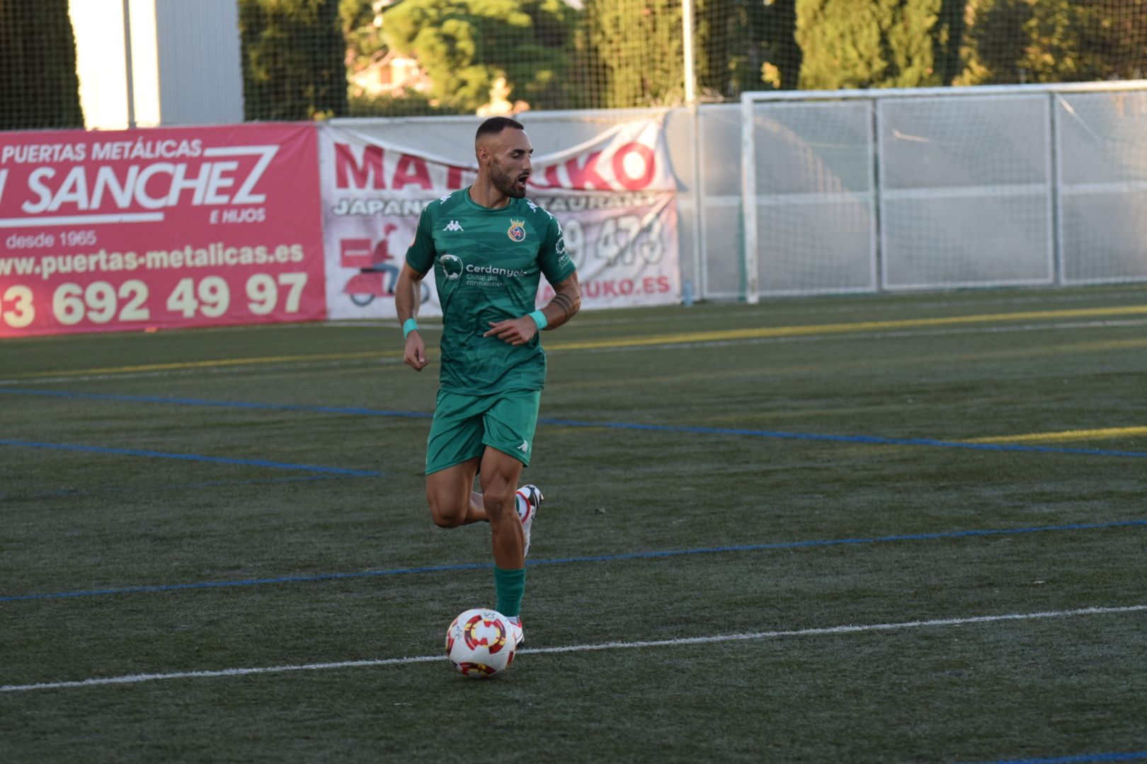 El Cerdanyola FC perd per la mínima davant l'Escala FC. FOTO: Marc Mata