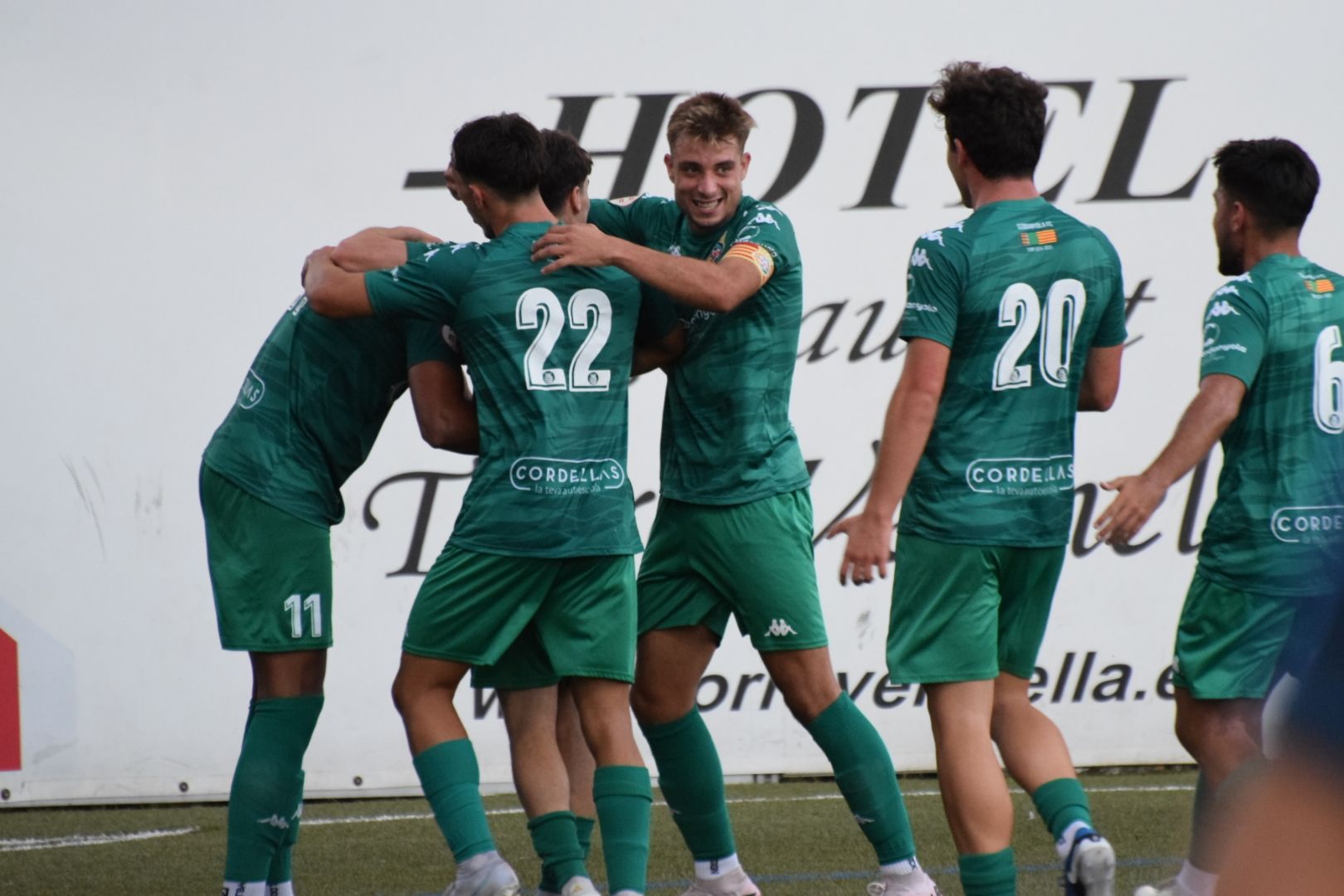 El Cerdanyola FC perd per la mínima davant l'Escala FC. FOTO: Marc Mata