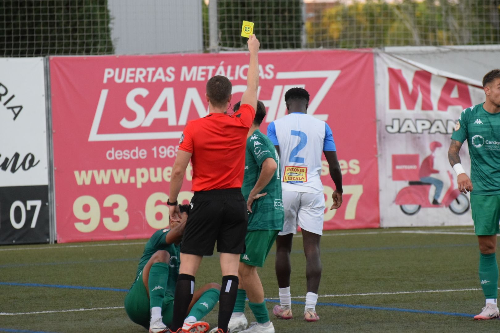 El Cerdanyola FC perd per la mínima davant l'Escala FC. FOTO: Marc Mata