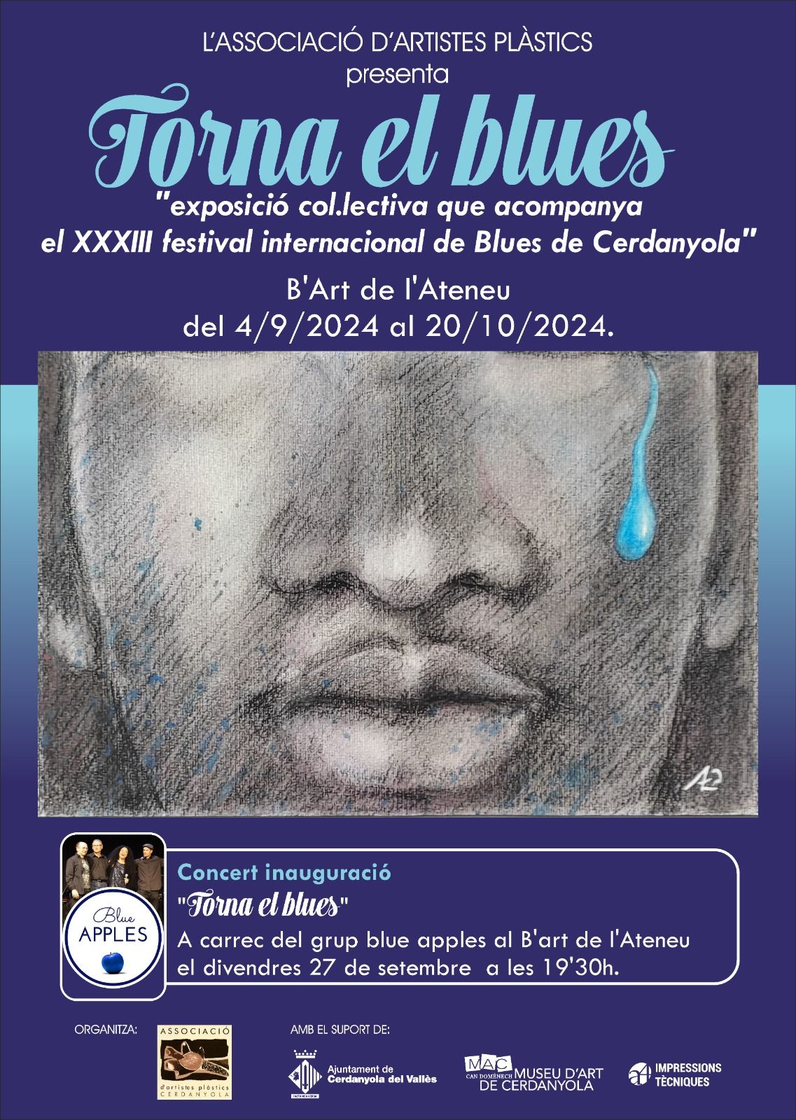 Cartell de l'exposició 'Torna el Blues'