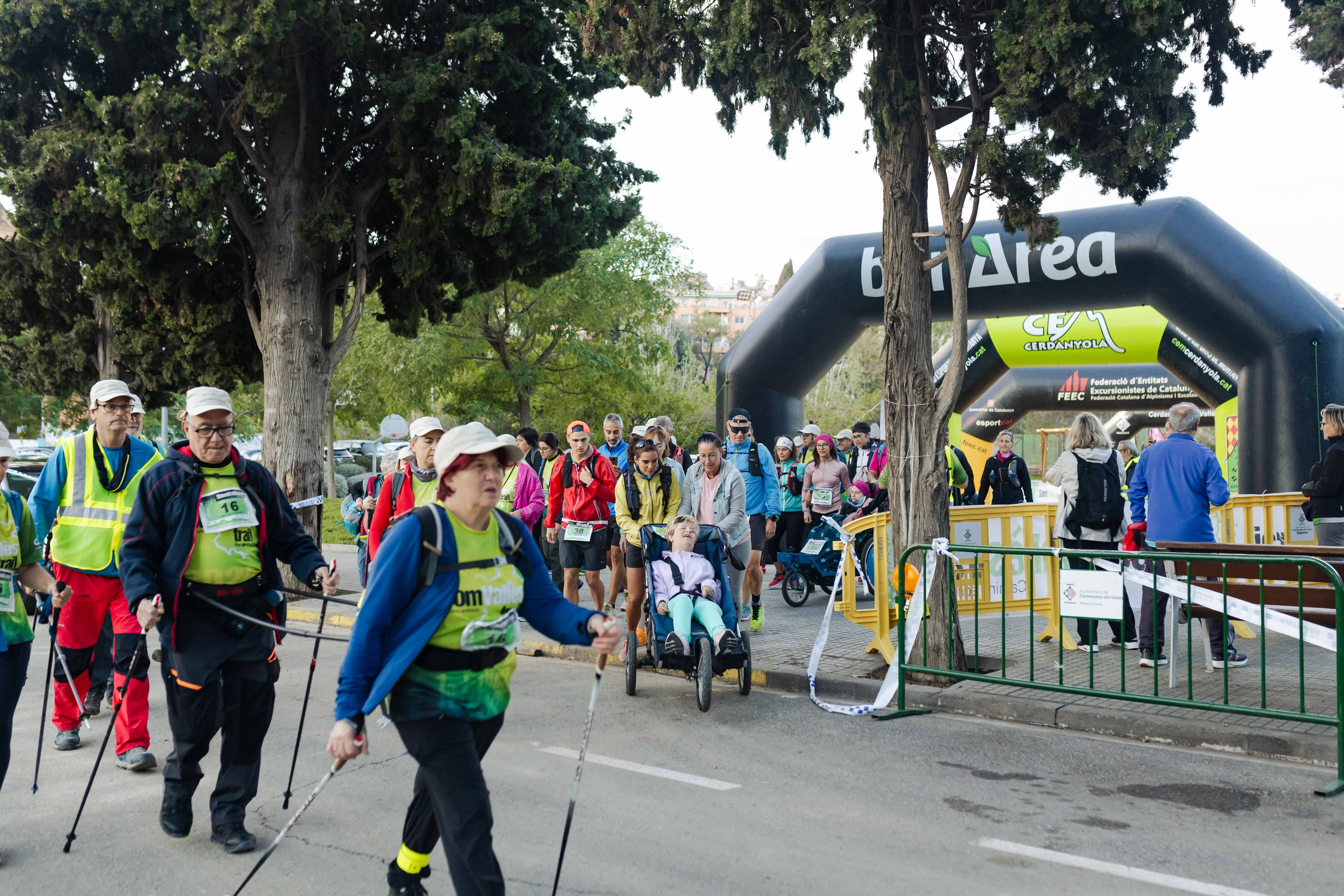 El tret de sortida va ser a les 8h d'aquest dissabte, a Can Xarau. FOTO: Arnau Padilla