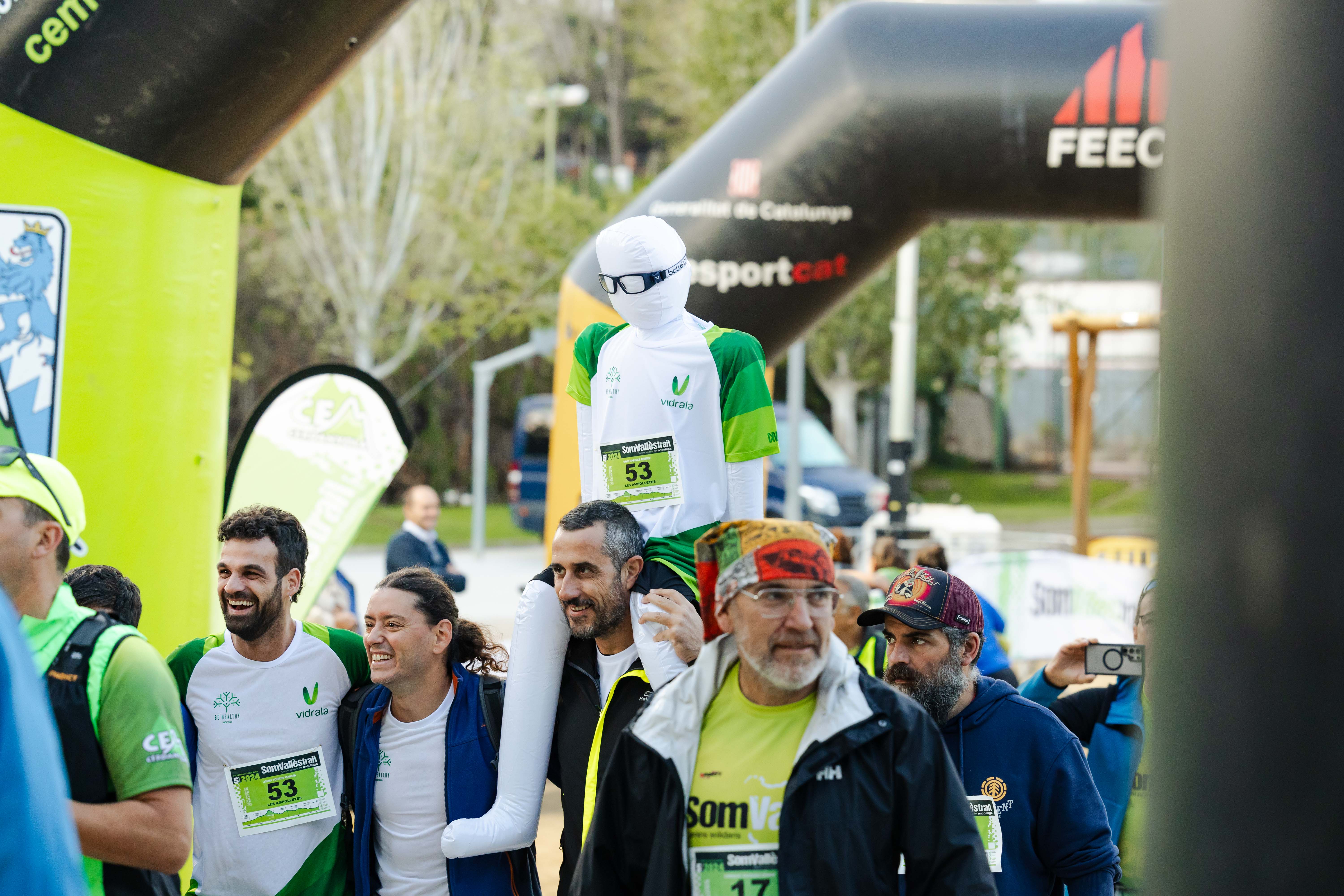 El tret de sortida va ser a les 8h d'aquest dissabte, a Can Xarau. FOTO: Arnau Padilla