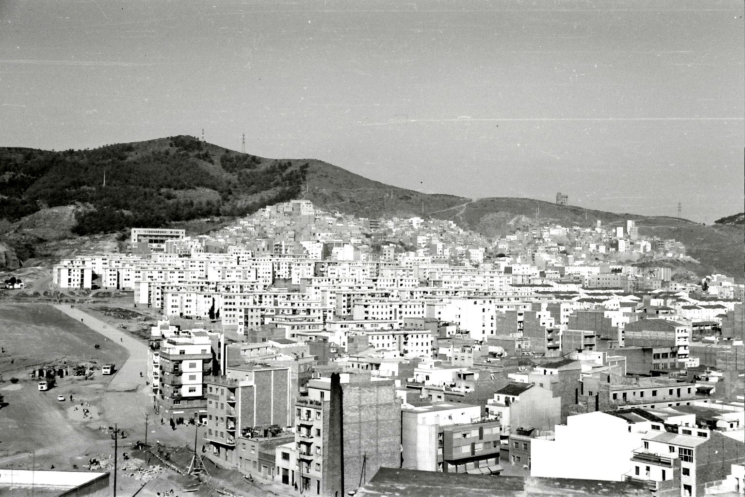 Imatge general del barri de Roquetes a Barcelona (anys 60). FOTO: Arxiu Històric Nou Barris-Roquetes