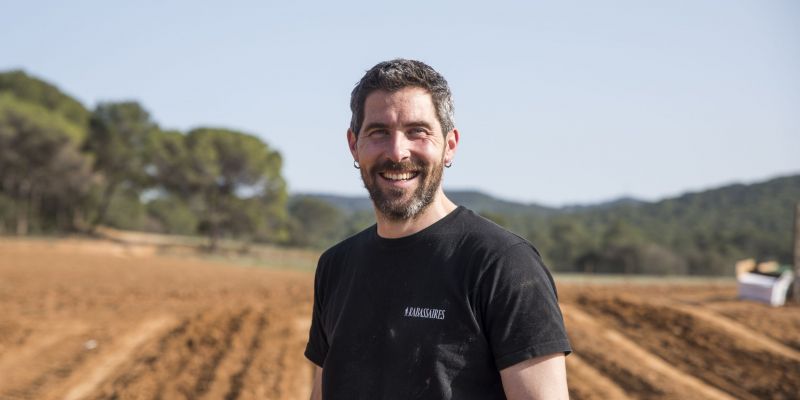 Íñigo Haughey, impulsor del projecte Rabassaires. FOTO: Bernat Millet