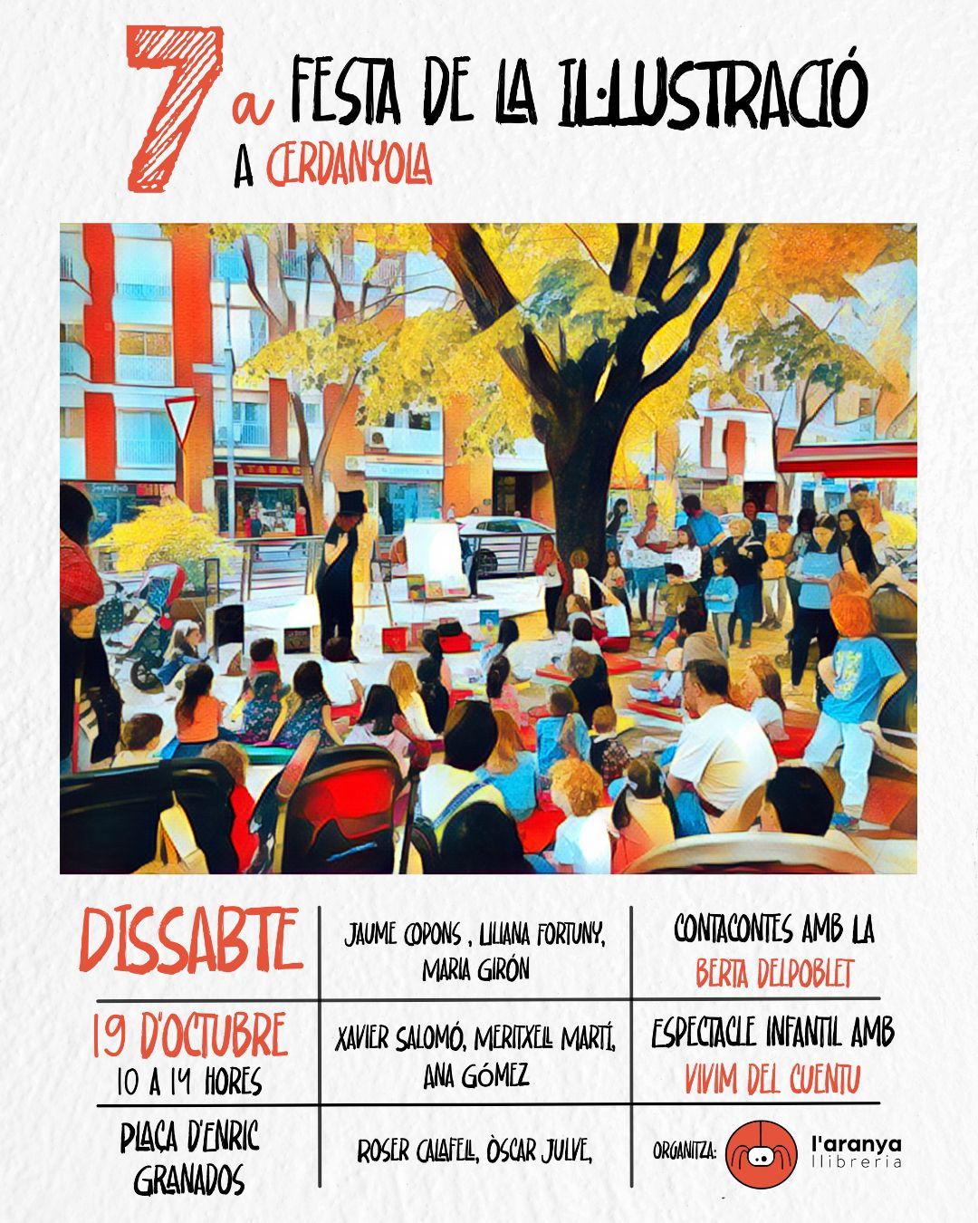 Cartell de la 7a Festa de la Il·lustració, dissenyat per Marcel Morilla